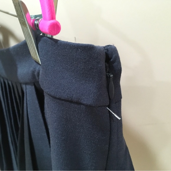 Abercrombie & Fitch Mini Wrap Skirt Skort Pleated Navy Women XL School Y2K 90S - Picture 7 of 7